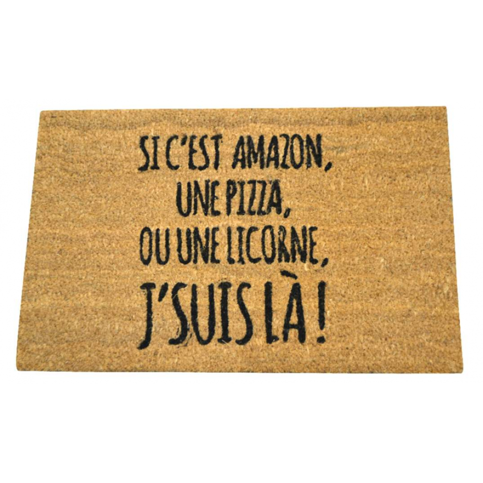 “I’m here” entrance mat