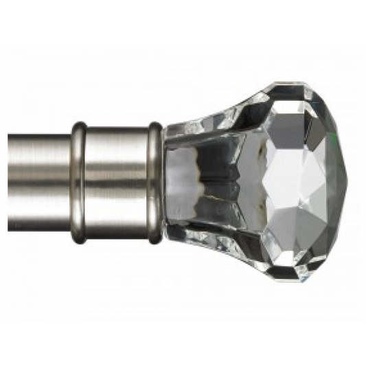 Digital curtain pole with crystal tip