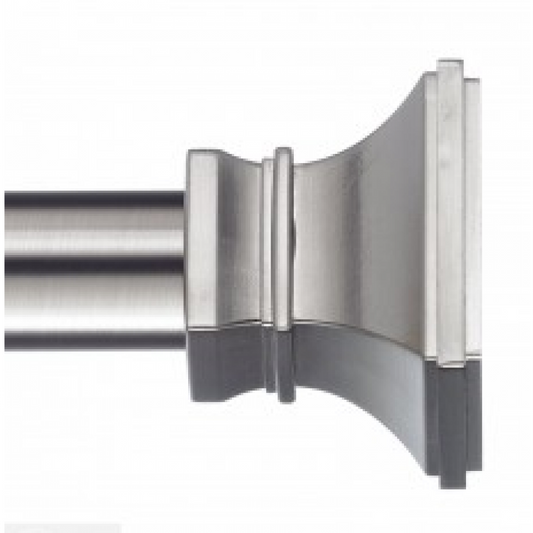 Versailles curtain pole with architectural end cap