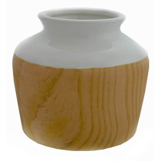 Two-tone ceramic vase